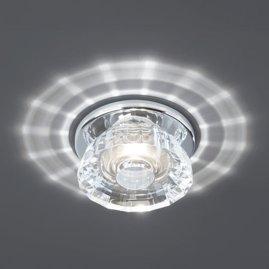 Elipse Lotus CCT Selectable 3000K/3500K/4000K Trim with Light Engine and New Construction or Remodel Housing in White