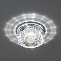 Elipse Lotus CCT Selectable 3000K/3500K/4000K Trim with Light Engine and New Construction or Remodel Housing in White