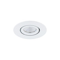 Ocularc 2.0 5CCT Round Adjustable Trim and Housing for New Construction or Remodel with Flood Beam and White Finish