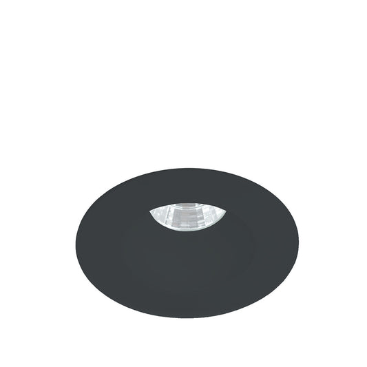 Ocularc 2.0 LED Round Open Reflector Narrow 2700K Trim with Light Engine and New Construction or Remodel Housing in Black