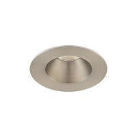 Ocularc 2.0 5CCT Round Downlight Trim and Housing for New Construction or Remodel with Flood Beam and Brushed Nickel Finish