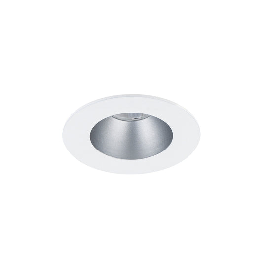 Ocularc 2.0 5CCT Round Downlight Trim and Housing for New Construction or Remodel with Flood Beam and Haze White Finish
