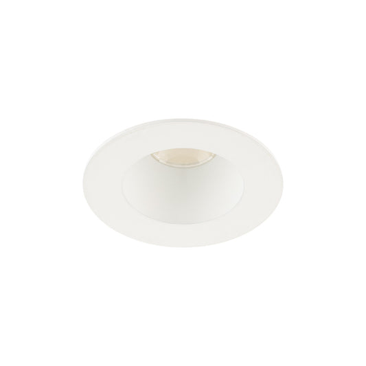 Ocularc 2.0 5CCT Round Downlight Trim and Housing for New Construction or Remodel with Narrow Beam and White Finish