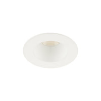 Ocularc 2.0 5CCT Round Downlight Trim and Housing for New Construction or Remodel with Flood Beam and White Finish
