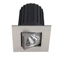 Ocularc 2.0 LED Square Adjustable Flood 2700K Trim with Light Engine and New Construction or Remodel Housing in Brushed Nickel