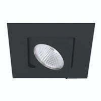 Ocularc 2.0 LED Square Adjustable Narrow 2700K Trim with Light Engine and New Construction or Remodel Housing in Black - R2BSA-N927-BK