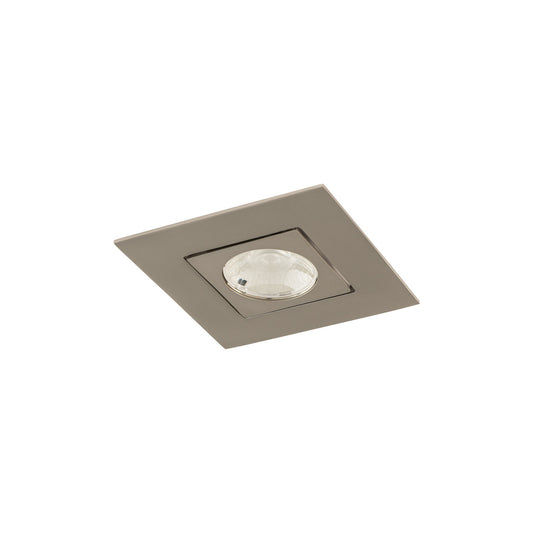 Ocularc 2.0 5CCT Square Adjustable Trim and Housing for New Construction or Remodel with Spot Beam and Brushed Nickel Finish