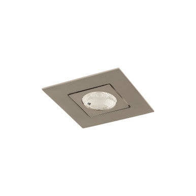Ocularc 2.0 5CCT Square Adjustable Trim and Housing for New Construction or Remodel with Spot Beam and Brushed Nickel Finish