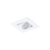 Ocularc 2.0 5CCT Square Adjustable Trim and Housing for New Construction or Remodel with Flood Beam and White Finish