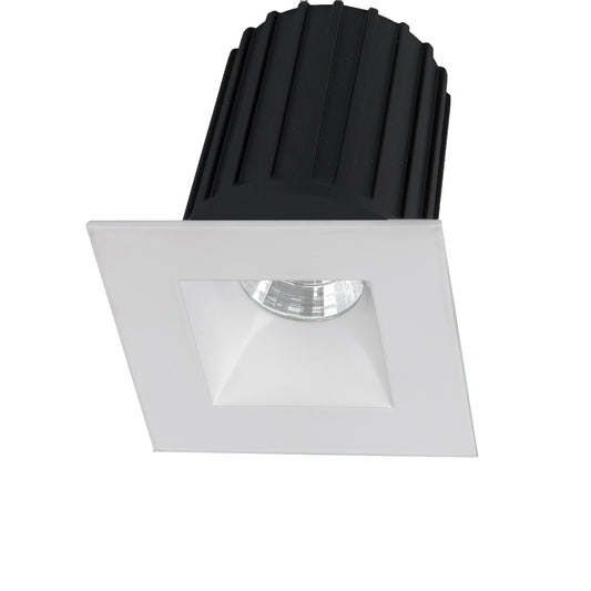 Ocularc 2.0 LED Square Open Reflector Flood 2700K Trim with Light Engine and New Construction or Remodel Housing in Haze White