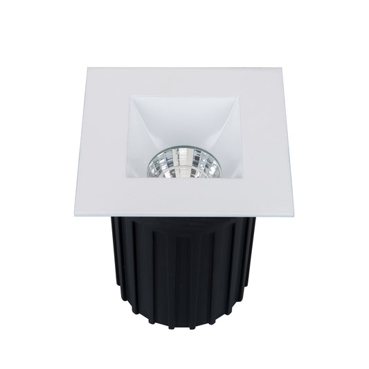 Ocularc 2.0 LED Square Open Reflector Flood 2700K Trim with Light Engine and New Construction or Remodel Housing in White