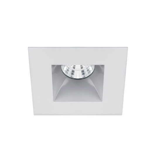 Ocularc 2.0 LED Square Open Reflector Flood 3000K Trim with Light Engine and New Construction or Remodel Housing in Haze White - R2BSD-F930-HZWT