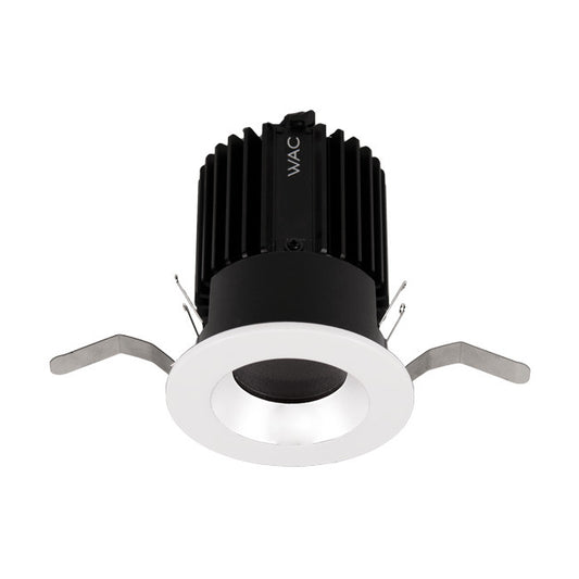 Volta 2in Round Shallow Regressed Trim Wide Flood Beam 2700-6500K in Black White - R2RD1T-WTWB-BKWT