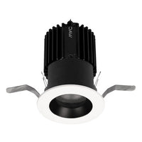 Volta 2in Round Downlight Trim Narrow Flood Beam 1800-4000K in Black White - R2RD2T-NTWA-BKWT