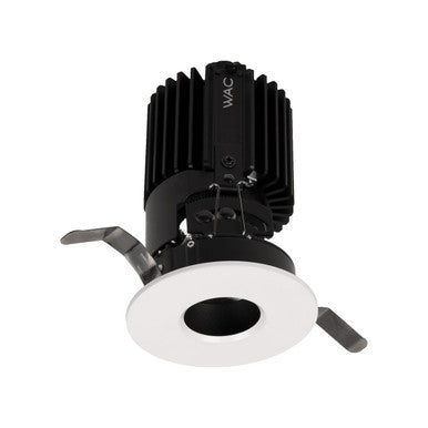Volta 2in Round Pin Hole Trim Narrow Flood Beam 1800-4000K in White - R2RPT-NTWA-WT