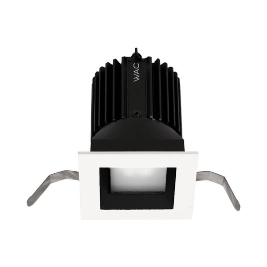Volta 2in Square Shallow Regressed Trim Flood Beam 2700-6500K in Black White - R2SD1T-FTWB-BKWT