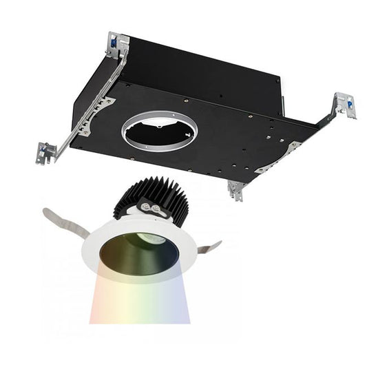 Aether Round Adjustable Trim with LED Light Engine Spot 15 Beam 4000K in Black White