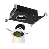 Aether Color Changing LED Round Adjustable Trim with Light Engine Narrow Beam in Black White