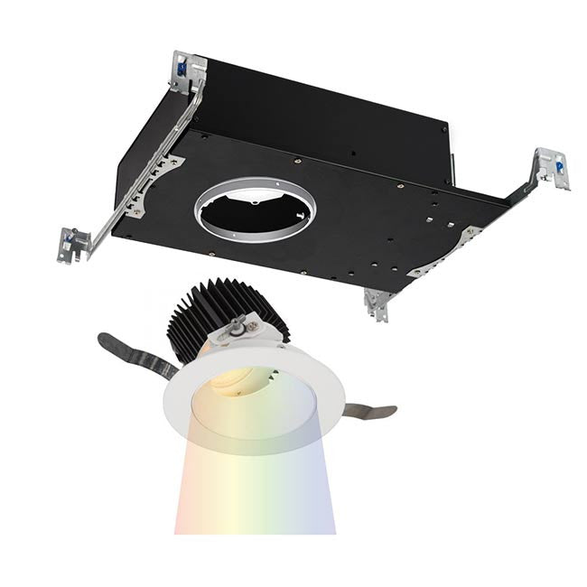 Aether Color Changing LED Round Adjustable Trim with Light Engine Narrow Beam in White