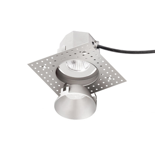 Aether Round Trimless with LED Light Engine Flood 40 Beam 2700K in Brushed Nickel