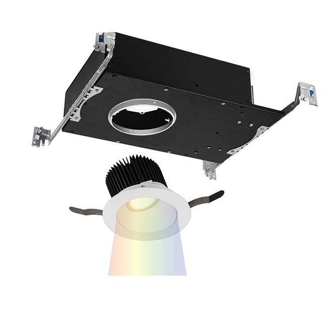 Aether Color Changing LED Square Wall Wash Trim with Light Engine in White