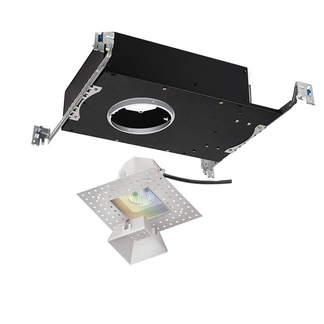 Aether Color Changing LED Square Trimless with Light Engine Narrow Beam in White