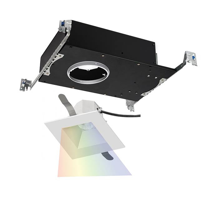 Aether Color Changing LED Square Open Reflector Trim with Light Engine Narrow Beam in White