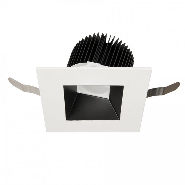 Aether Square Wall Wash Trim with LED Light Engine Asym Beam 4000K in Black White