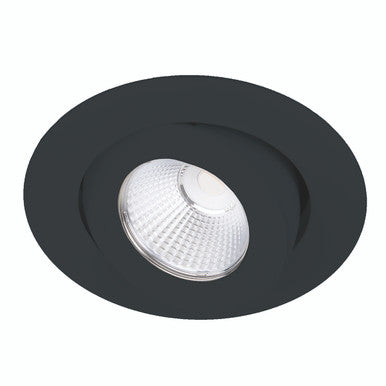 Ocularc 3.0 LED Round Adjustable Narrow 3000K Trim with Light Engine in Black