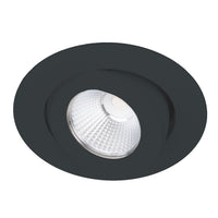 Ocularc 3.0 LED Round Adjustable Flood 3000K Trim with Light Engine in Black