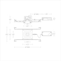 Ocularc 3.0 5CCT Round Downlight Trim and Housing for New Construction or Remodel with Spot Beam and Haze White Finish