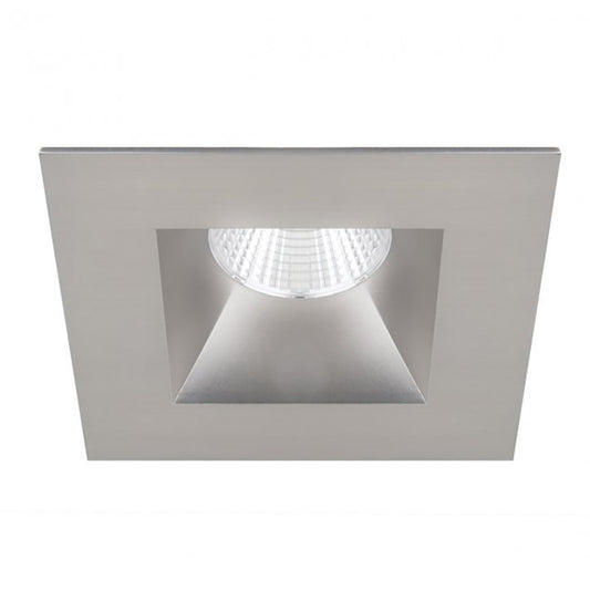 Ocularc 3.0 LED Square Open Reflector Narrow 3000K Trim with Light Engine in Brushed Nickel