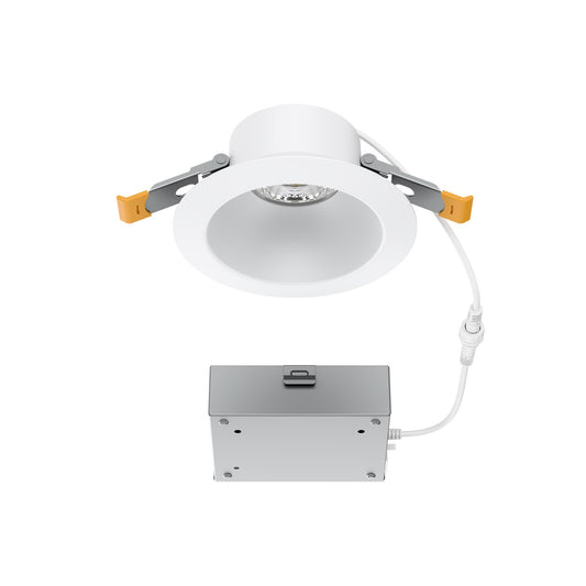 Pop-In 4in RND Remote New Construction Downlight 5CCT - R4DRDN2-F9CS-WT