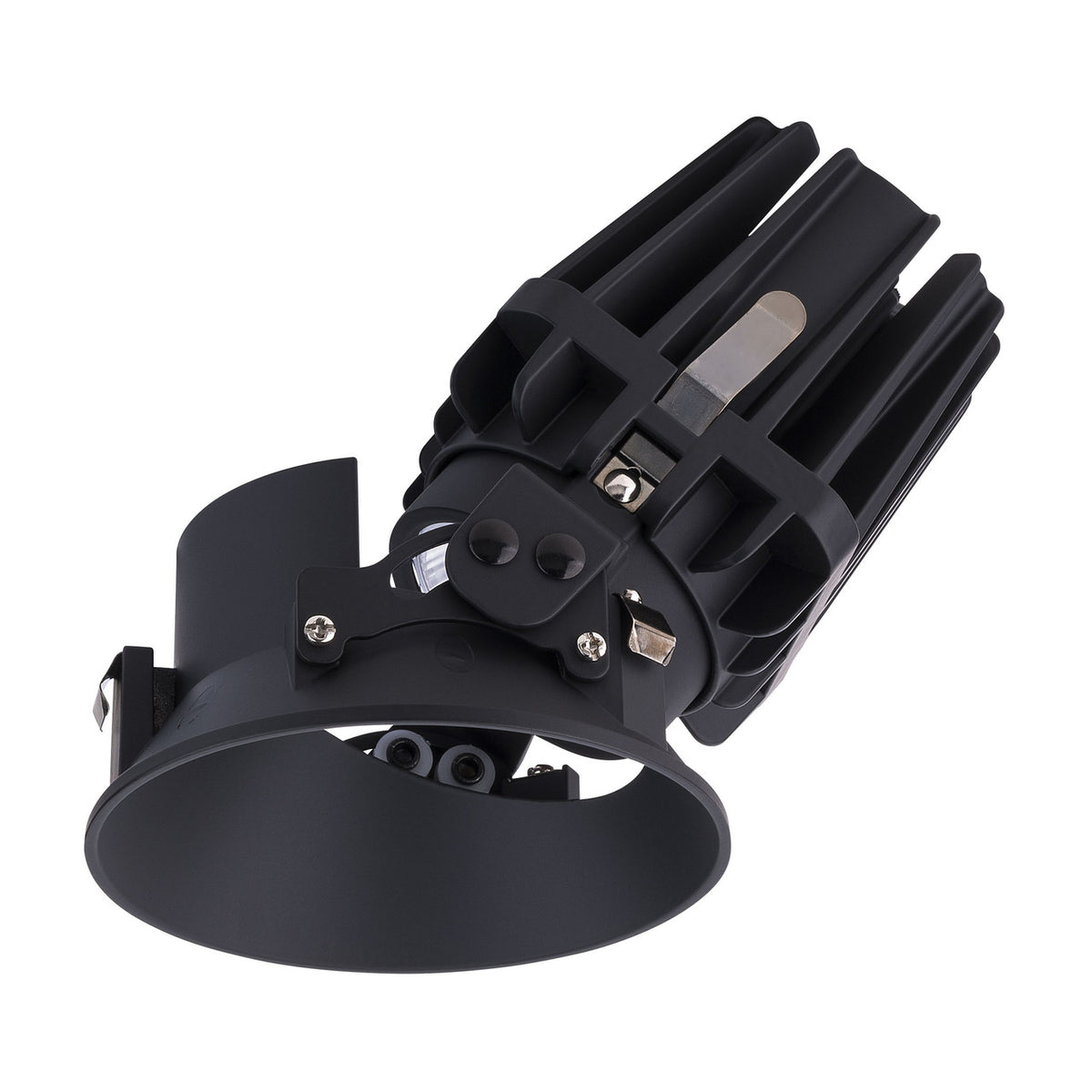 FQ 4in. Round Adjustable Trimless 927 Black