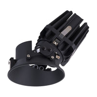FQ 4in. Round Adjustable Trimless 927 Black