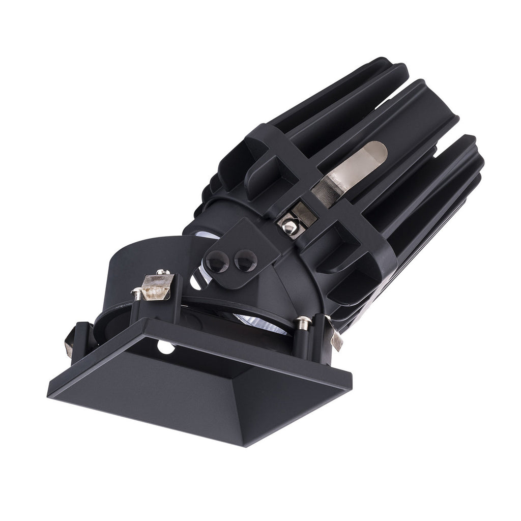 FQ 4in. Square Adjustable Trimless Dim-to-Warm Black