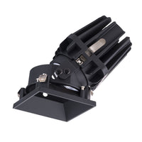 FQ 4in. Square Adjustable Trimless Dim-to-Warm Black