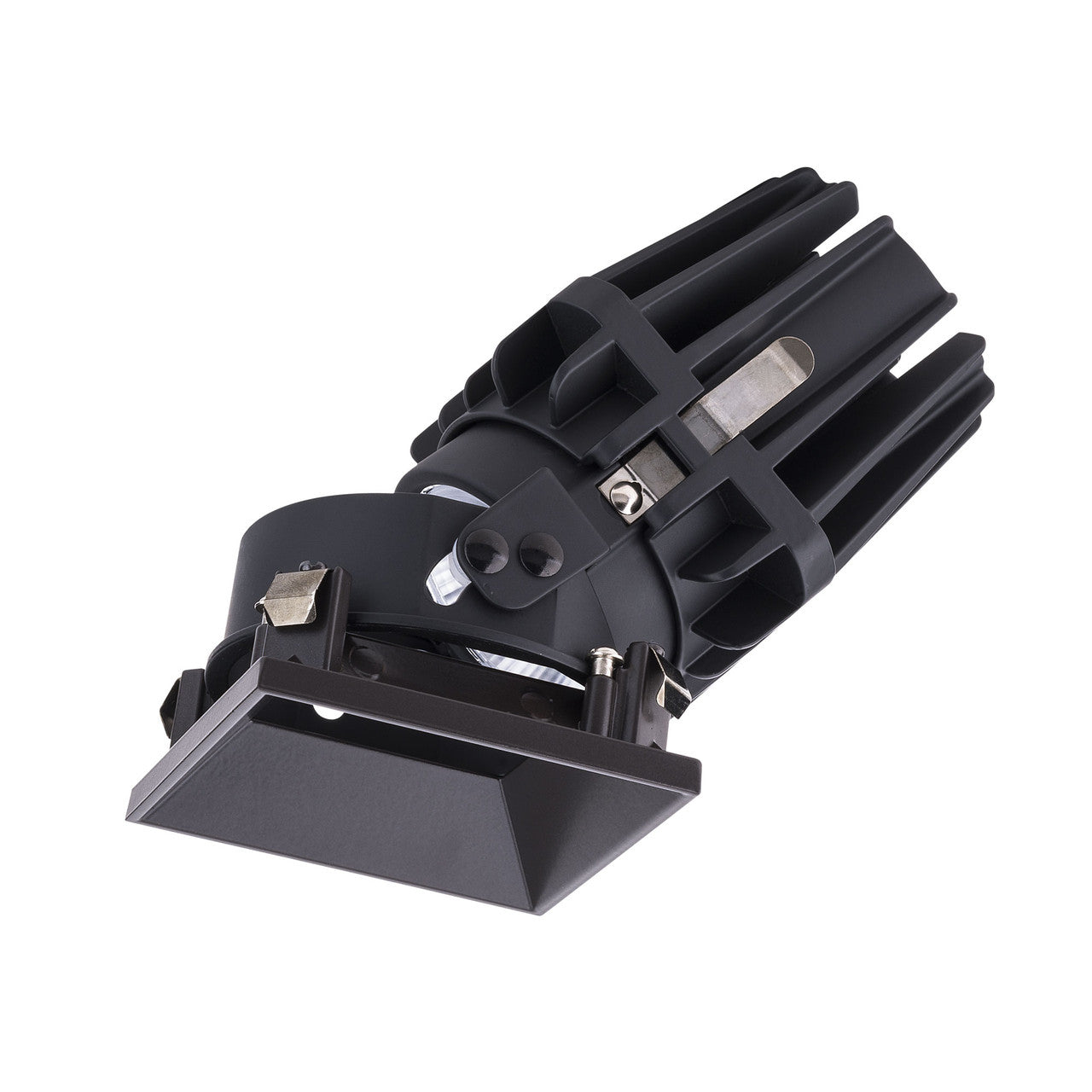 FQ 4in. Square Adjustable Trimless Dim-to-Warm Dark Bronze