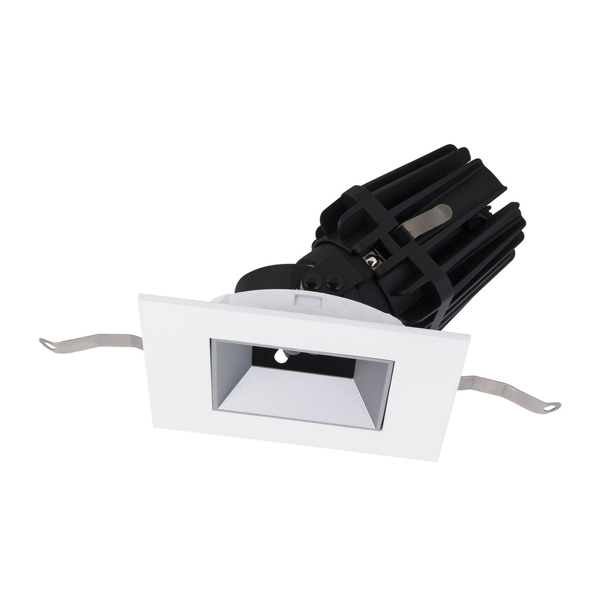 FQ 4in. Square Adjustable Trim Dim-to-Warm Haze/White