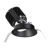 Volta Round Adjustable Trim with LED Light Engine Flood 45 Beam 4000K Cool White in Black