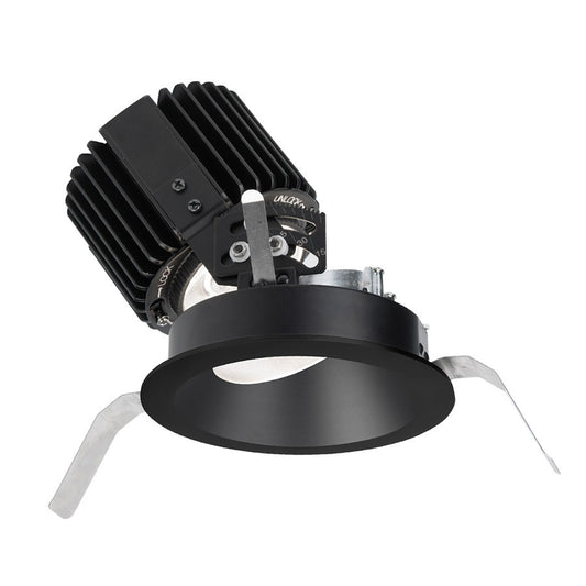 Volta Round Adjustable Trim with LED Light Engine Flood 45 Beam 3000K Soft White 90CRI in Black