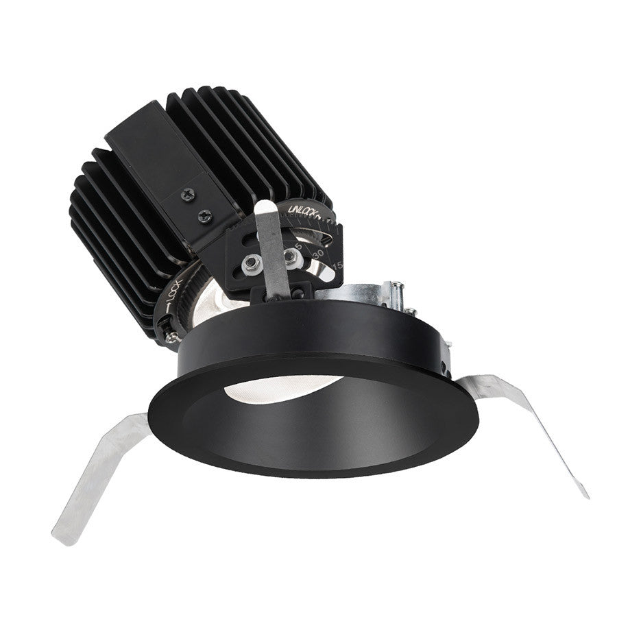 Volta Round Adjustable Trim with LED Light Engine Spot 15 Beam 4000K Cool White in Black