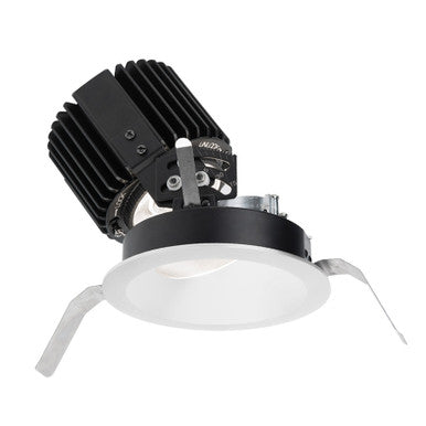 Volta Round Adjustable Trim with LED Light Engine Spot 15 Beam 3500K White in White