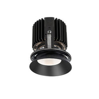 Volta Round Shallow Regressed Invisible Trim with LED Light Engine Flood 45 Beam 4000K Cool White in Black