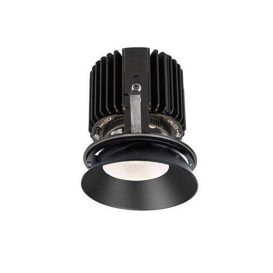 Volta Round Shallow Regressed Invisible Trim with LED Light Engine Spot 15 Beam 3500K White in Black