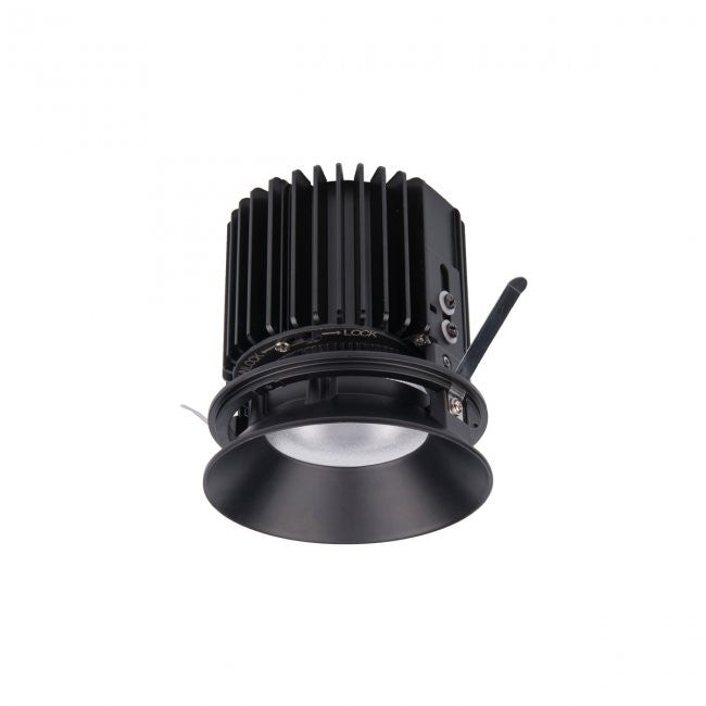 Volta 4.5in Round Shallow Regressed Trimless Narrow Beam 2700-6500K in Black - R4RD1L-NTWB-BK