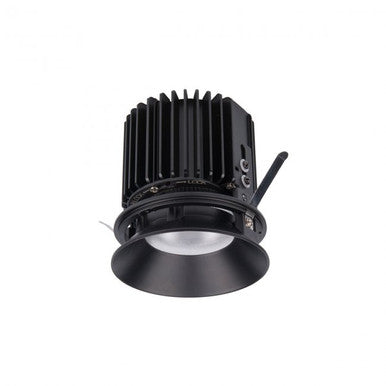 Volta 4.5in Round Shallow Regressed Trimless Flood Beam 2700-6500K in Black - R4RD1L-FTWB-BK