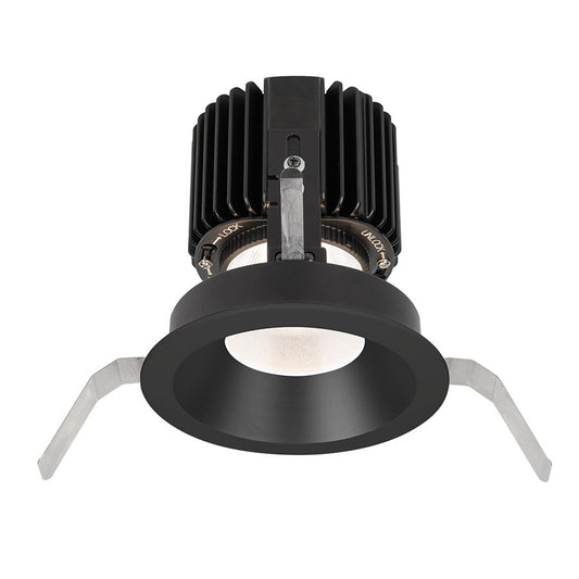 Volta Round Shallow Regressed Trim with LED Light Engine Narrow 25 Beam 2700K Warm White in Black