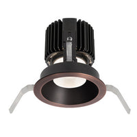 Volta Round Shallow Regressed Trim with LED Light Engine Spot 15 Beam 3500K White in Copper Bronze