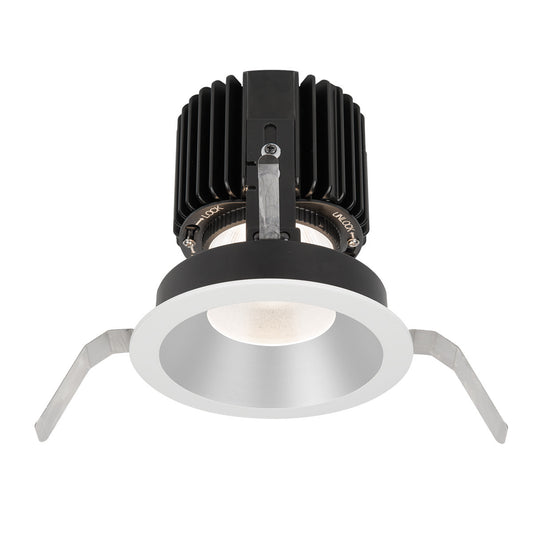 Volta 4.5in Round Shallow Regressed Trim Flood Beam 2700-6500K in Haze White - R4RD1T-FTWB-HZWT
